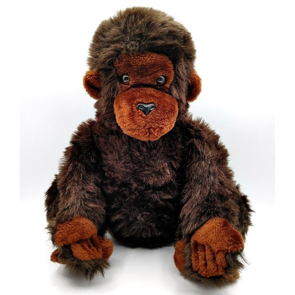 Vintage Dakin Monkey 18" Brown Plush Chimp Gorilla Toy Stuffed Animal Ape 1979